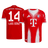 LUIS DÍAZ #14 Munich Domicile Maillot 2025/26 Rouge Joueur