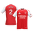 SALIBA #2 Arsenal Domicile Maillot 2025/26 Rouge - Super