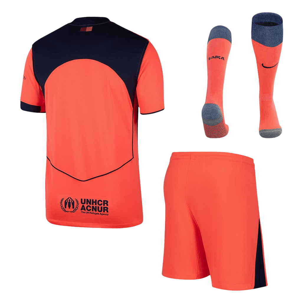 Barcelone Third Maillot Kit 2025/26 Orange