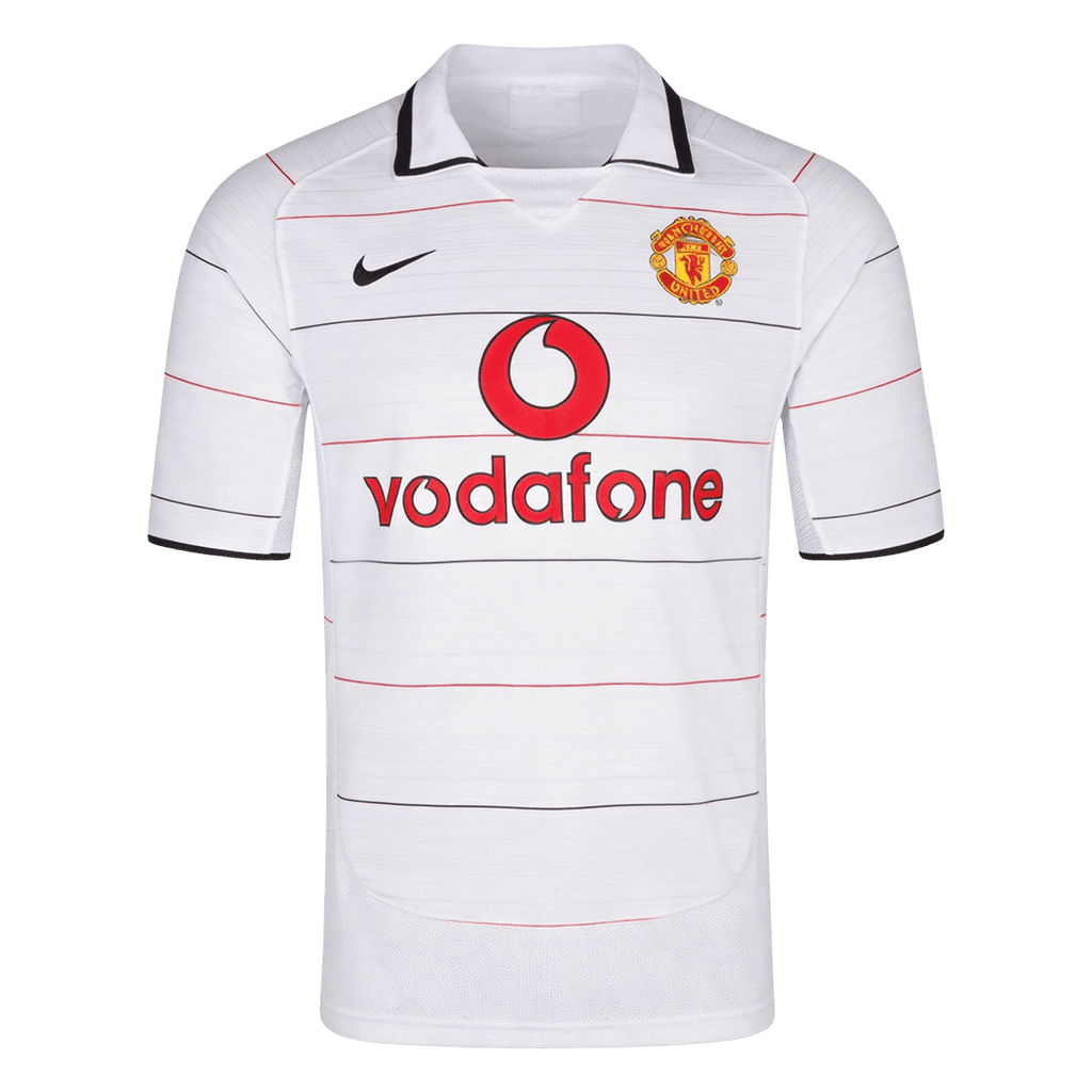 Retro Manchester United Extérieur Maillot 2004/06 Blanc