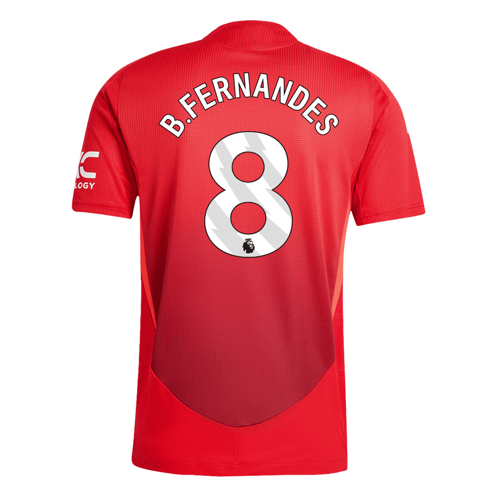 B.FERNANDES #8 Manchester United Domicile Maillot 2024/25 Authentique