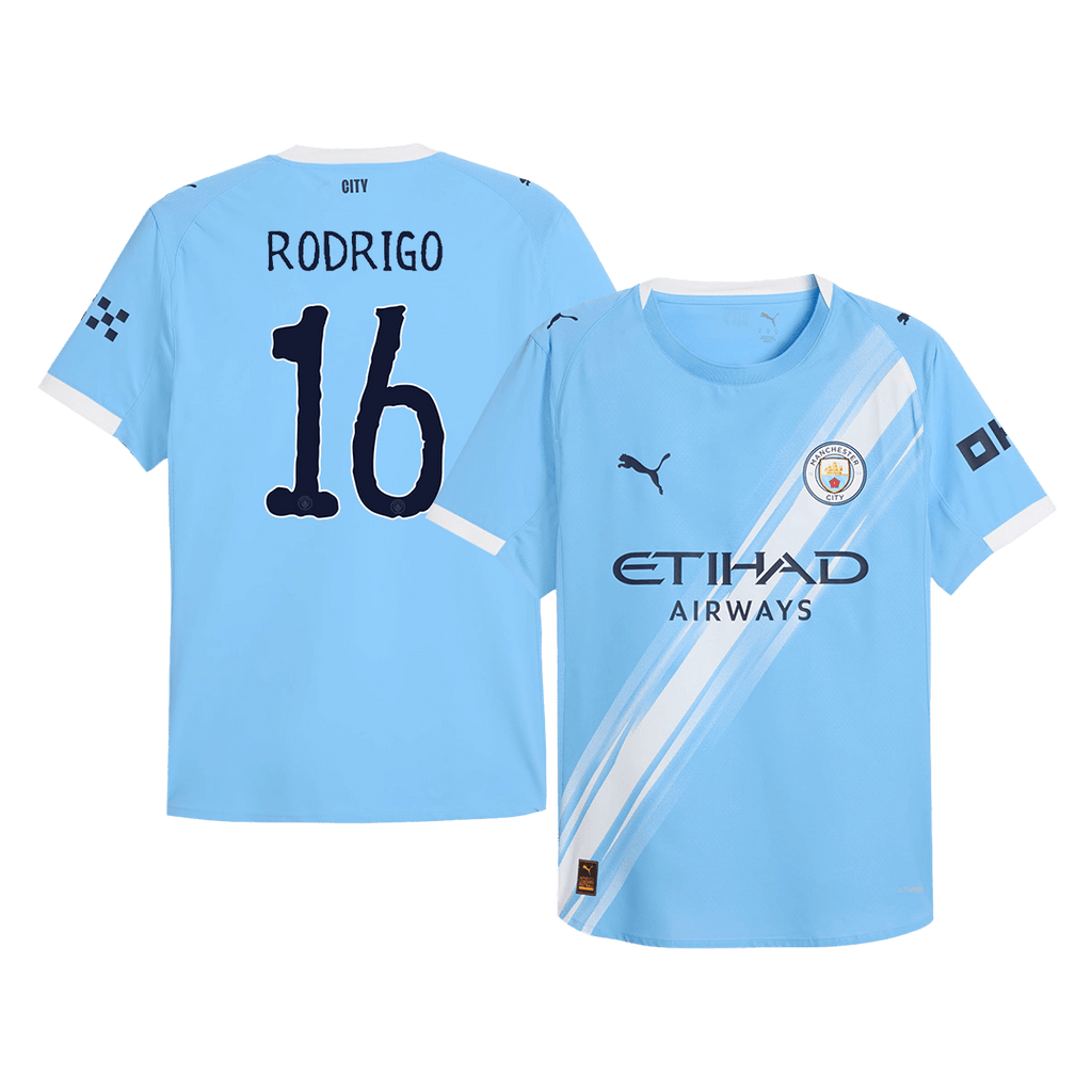 RODRIGO #16 Manchester City Domicile Maillot 2025/26 Authentique - Club World Cup
