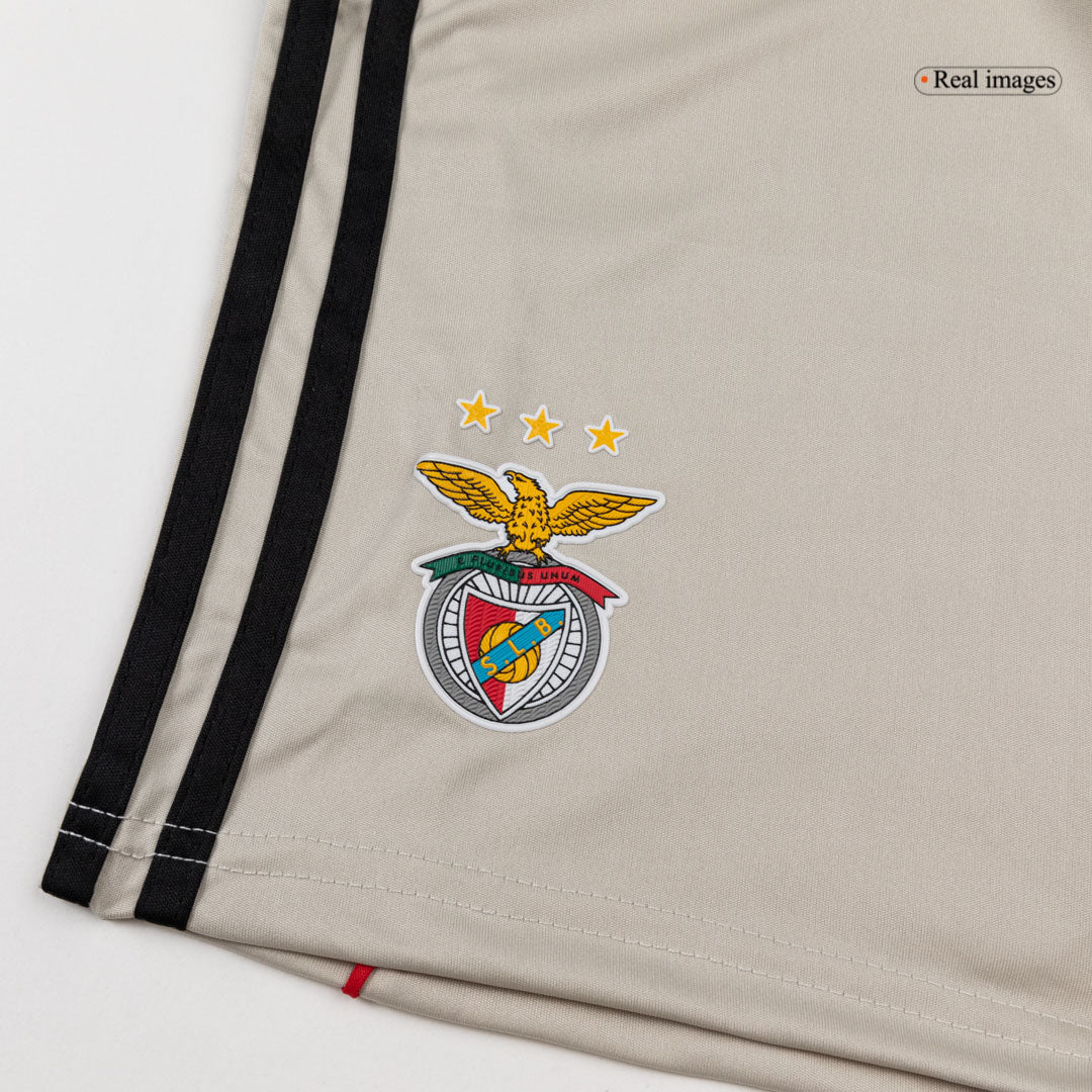 Lisbonne Extérieur Maillot Kit 2025/26 Enfant Beige