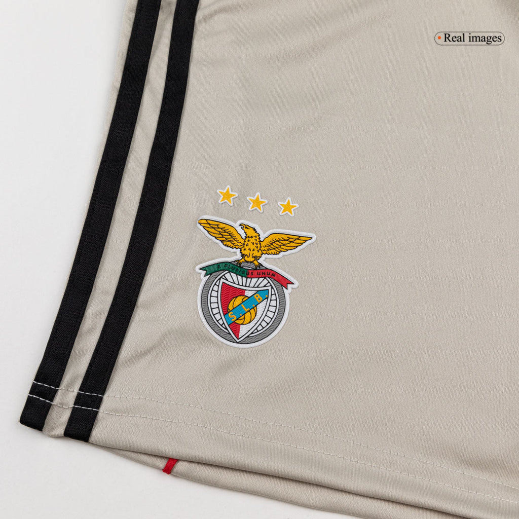 Lisbonne Extérieur Maillot Kit 2025/26 Junior Beige