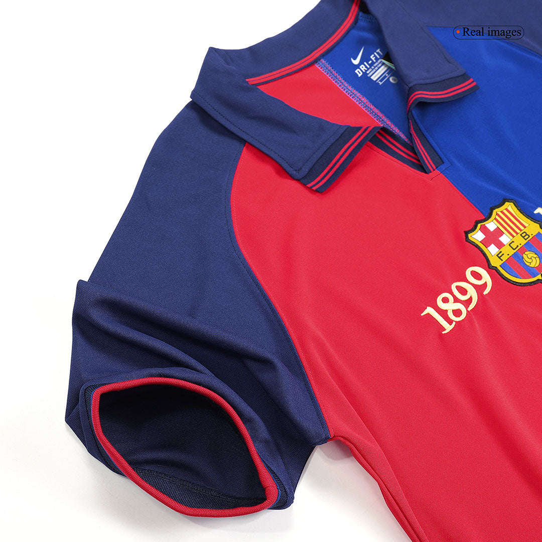 RIVALDO #11 Retro Barcelona Domicile Maillot 1999/00-100th Anniversaire