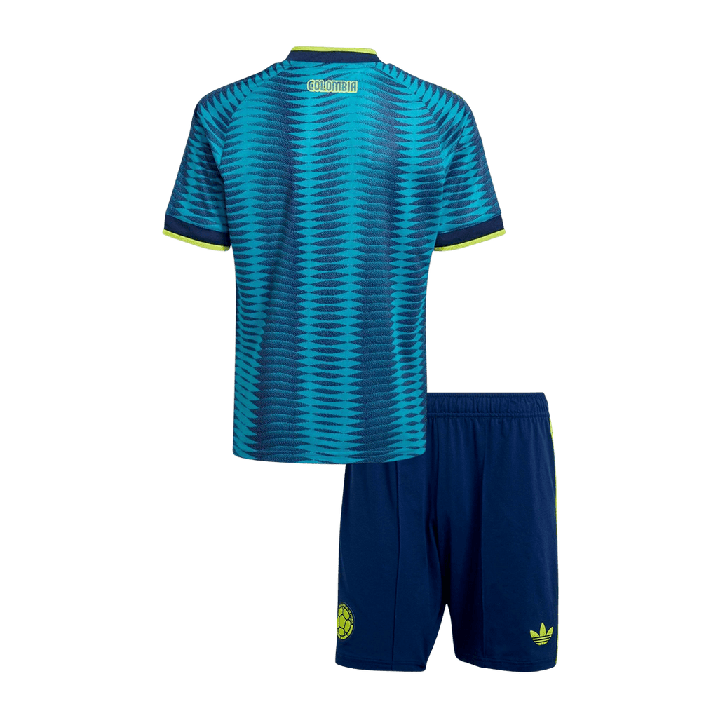 Colombie Extérieur Maillot Kit - Coupe du Monde 2026 Enfant Bleu