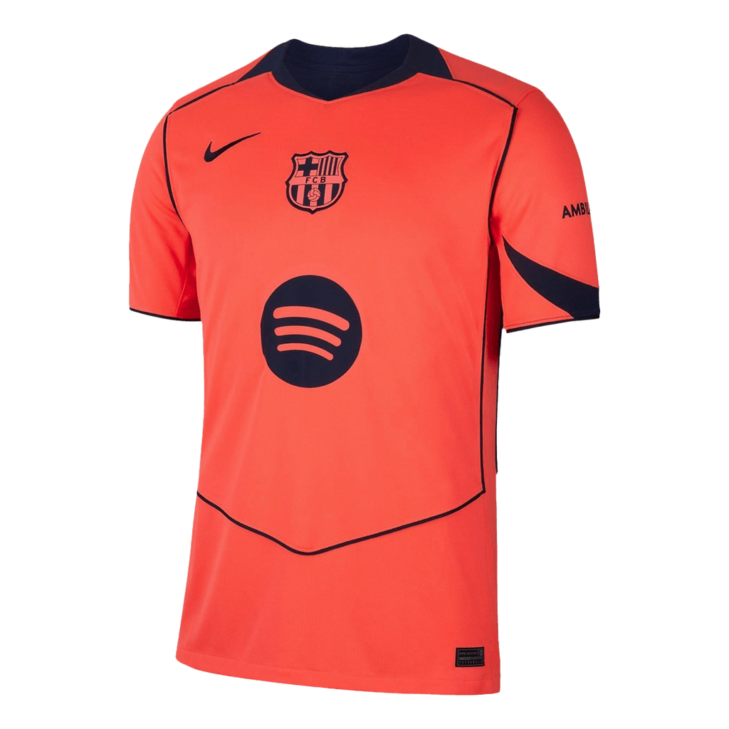 LEWANDOWSKI #9 Barcelone Third Maillot 2025/26 Orange - UCL