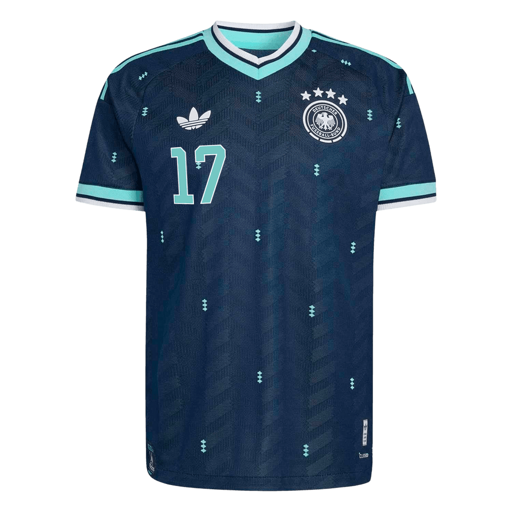 WIRTZ #17 Allemagne Extérieur Maillot - Coupe du Monde 2026 Bleu marine Joueur