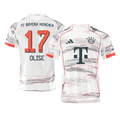 OLISE #17 Munich Extérieur Maillot 2025/26 Blanc Joueur