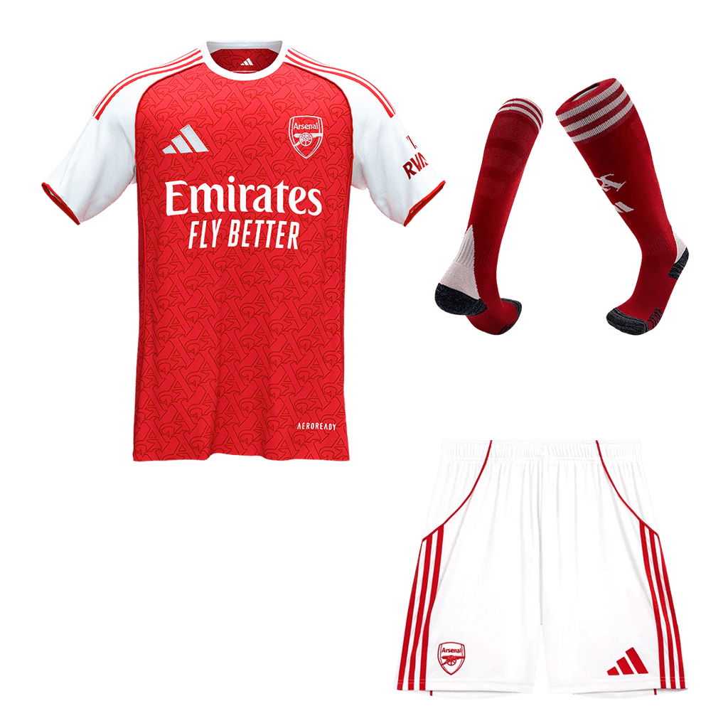 Arsenal Domicile Maillot Kit 2025/26 Rouge - Super
