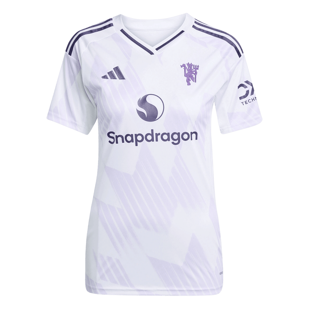 Femme Manchester United Extérieur Maillot 2025/26 Blanc