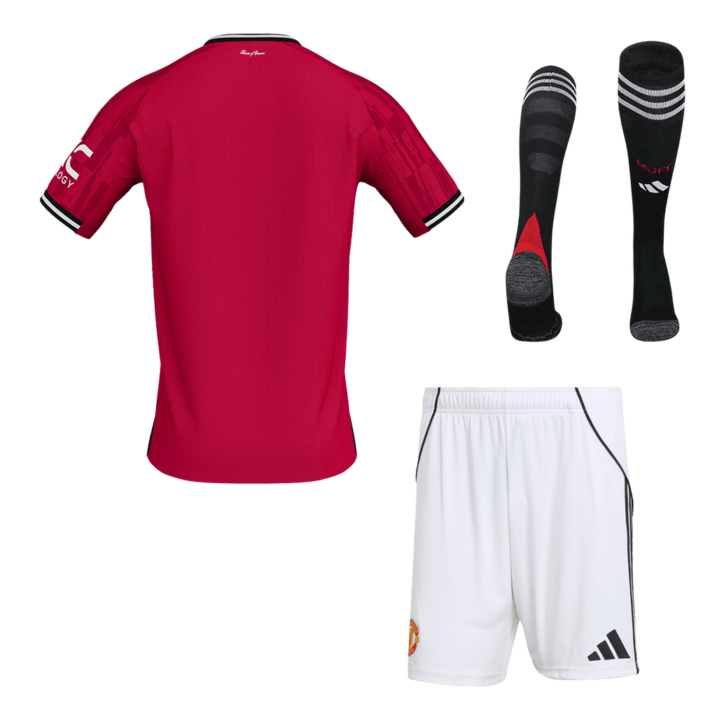 Manchester United Domicile Maillot Kit 2025/26 Rouge - Super