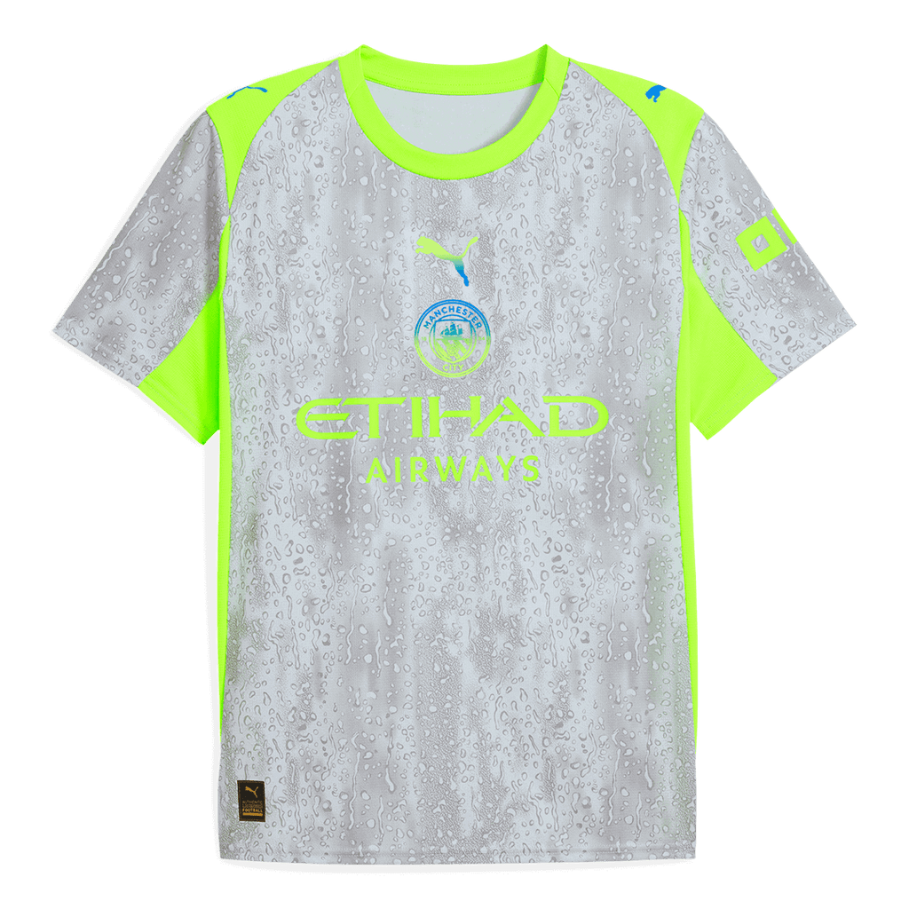 Manchester City Third Maillot Kit 2025/26 Gris