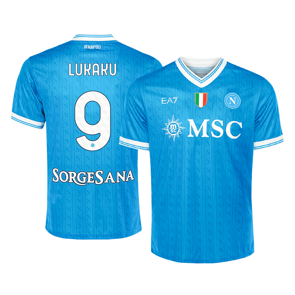 LUKAKU #9 Naples Domicile Maillot 2025/26 Bleu