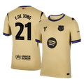 F.DE JONG #21 Barcelone Extérieur Maillot 2025/26 Jaune - UCL