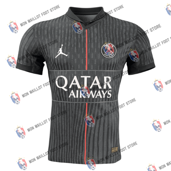 Fourth Maillot 2025/26 Noir Joueur Grande Taille