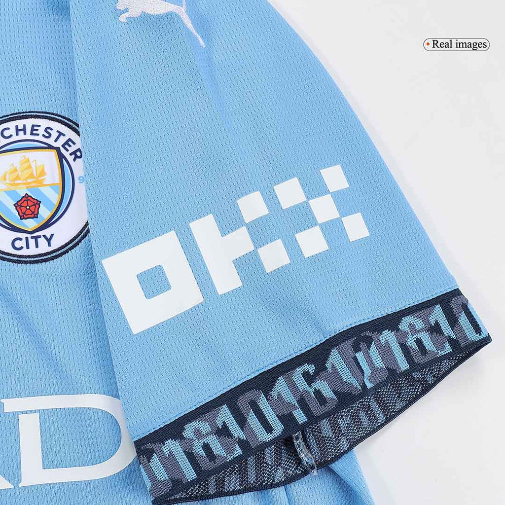 DE BRUYNE #17 Manchester City Domicile Maillot 2024/25 UCL - Super