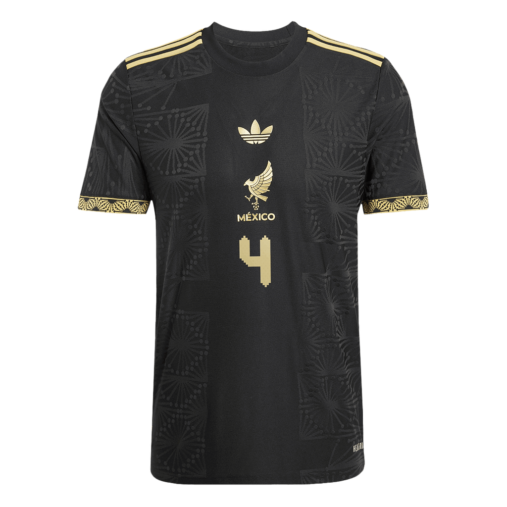 E.ÁLVAREZ #4 Mexique Third Maillot 2025 Authentique - Gold Cup
