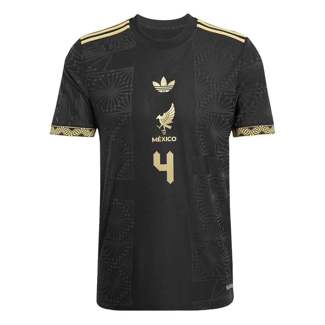 E.ÁLVAREZ #4 Mexique Third Maillot 2025 Authentique - Gold Cup