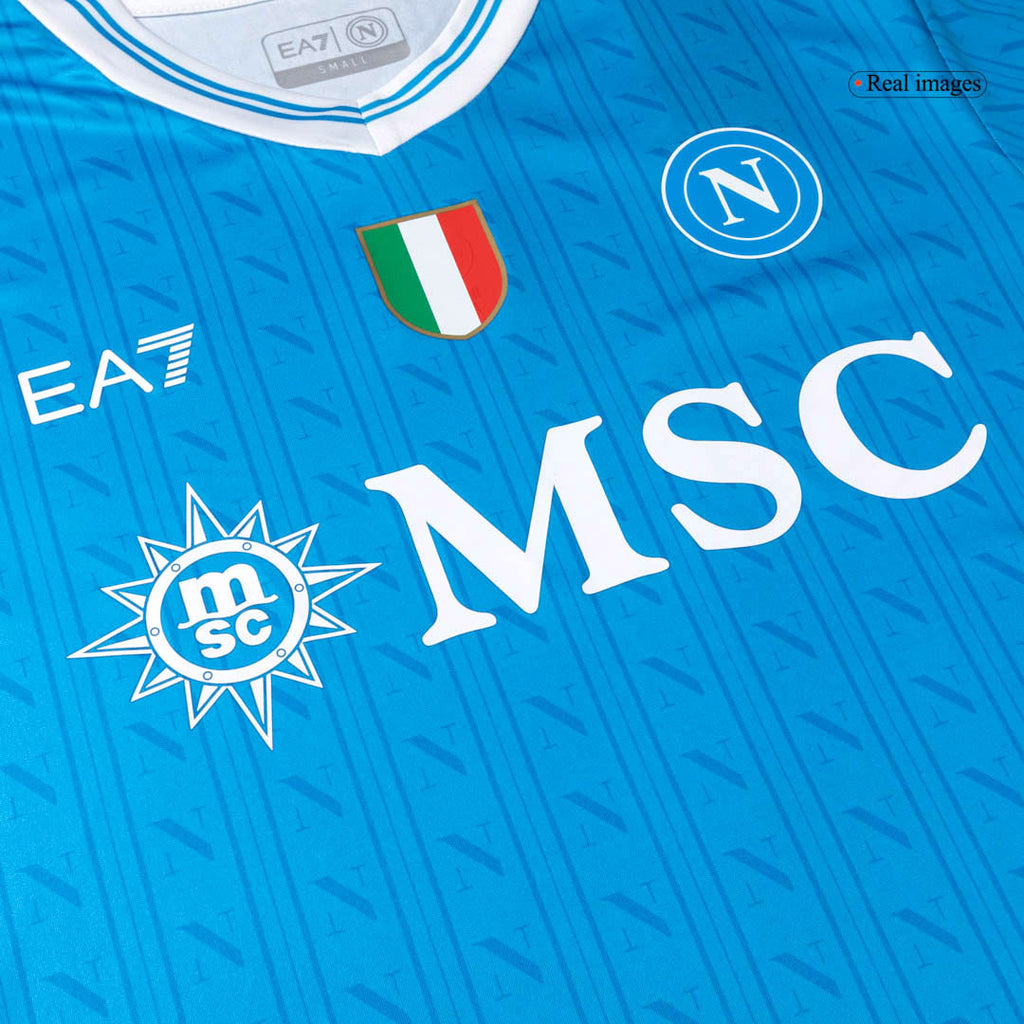 LUKAKU #9 Naples Domicile Maillot 2025/26 Bleu