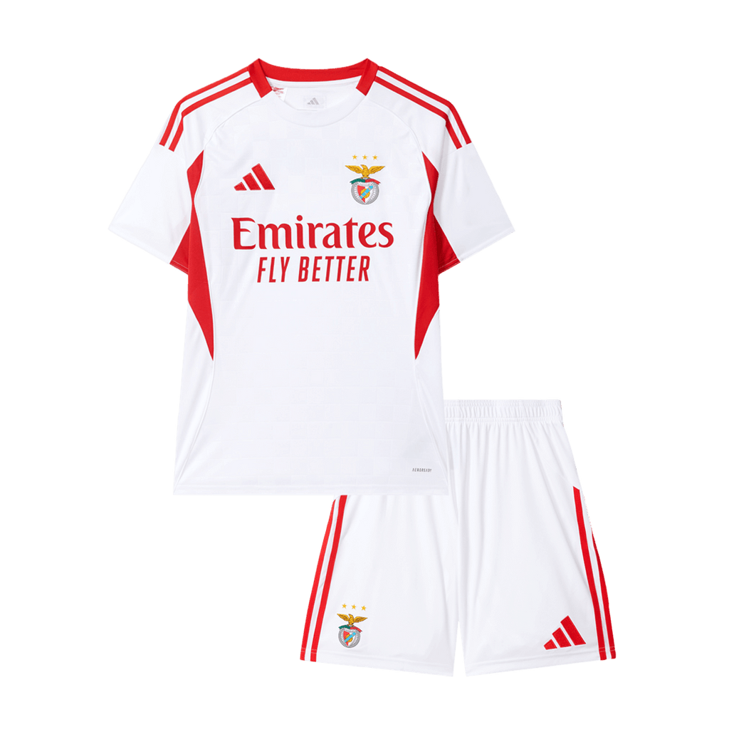 Lisbonne Third Maillot Kit 2025/26 Junior Blanc