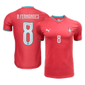 B.FERNANDES #8 Portugal Domicile Maillot - Coupe du Monde 2026 Rouge Joueur