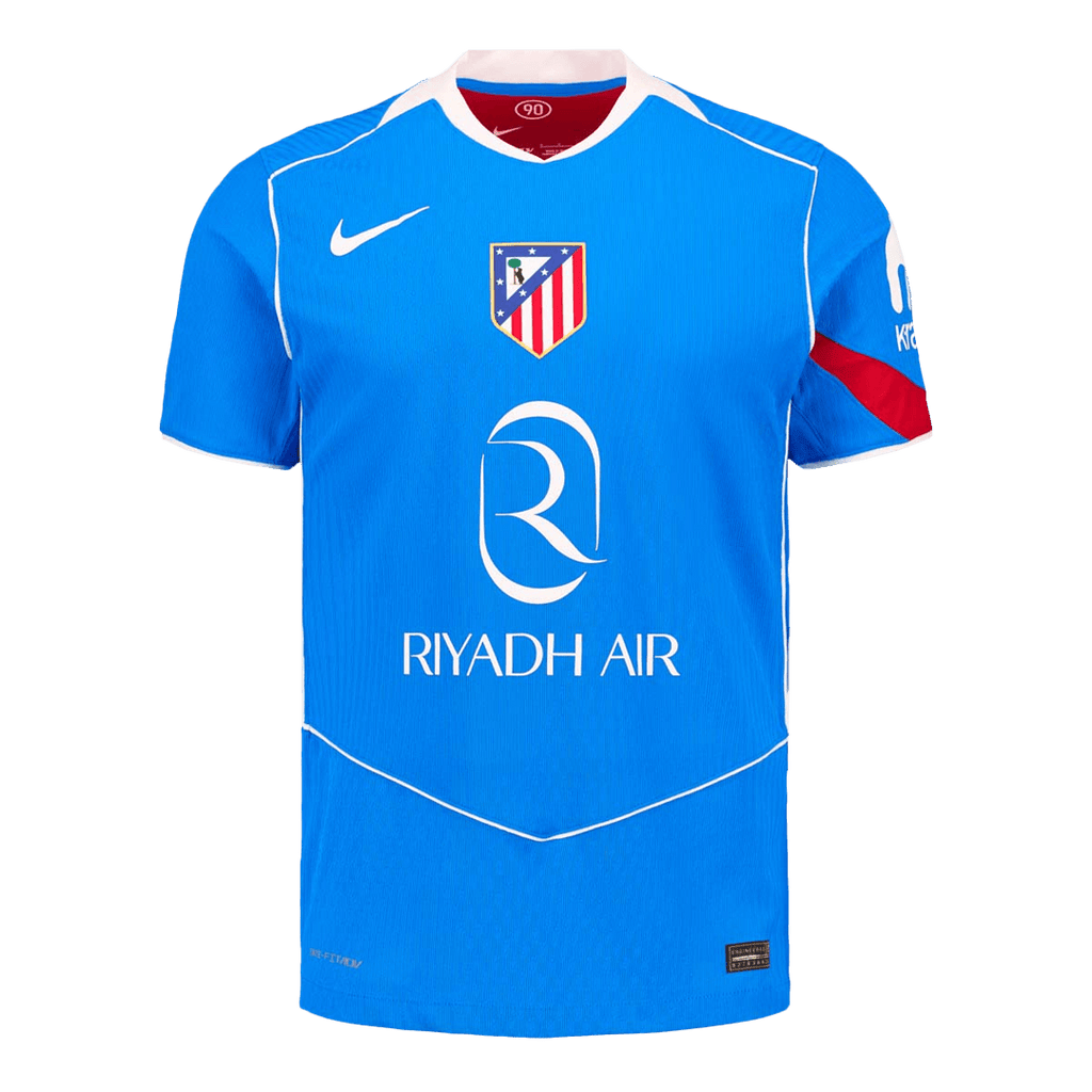 Atlético Third Maillot 2025/26 Bleu Joueur Grande Taille