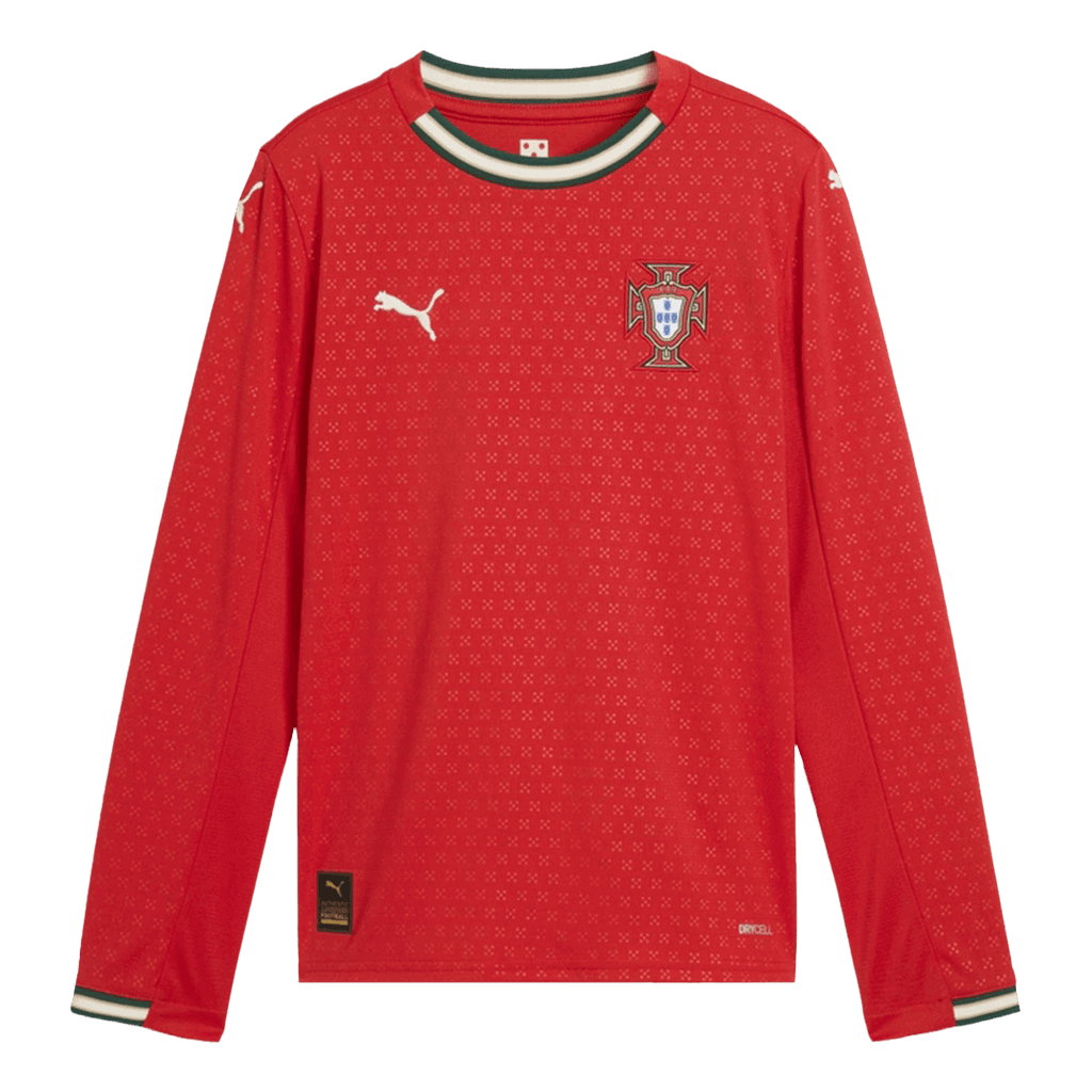 Portugal Domicile Maillot Manches Longues 2025 Grande Taille