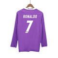 RONALDO #7 Retro Real Madrid Extérieur Maillot Manches Longues 2016/17