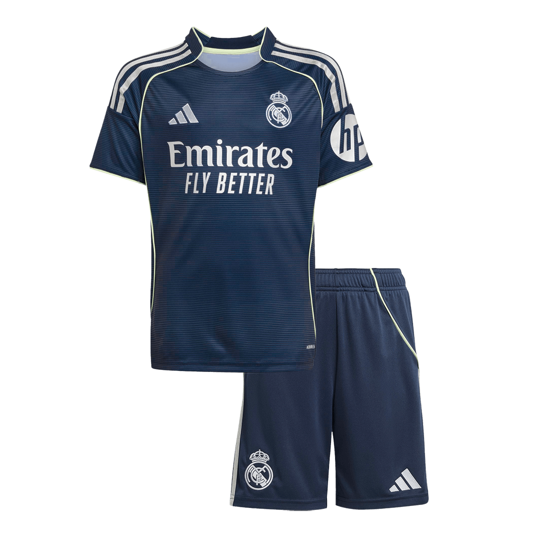 Vente Flash Real Madrid Extérieur Maillot Kit 2025/26 Enfant