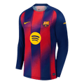 Barcelone Domicile Maillot Manches Longues 2025/26 Rouge et Bleu