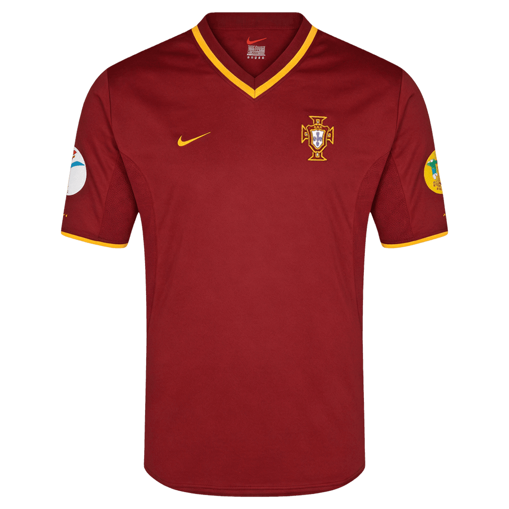 Retro Portugal Domicile Maillot 2000 Rouge