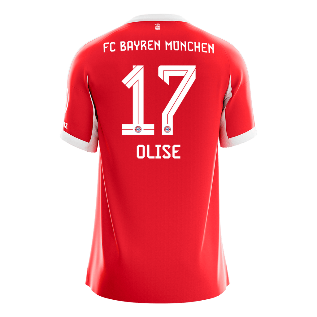 OLISE #17 Munich Domicile Maillot 2025/26 Rouge - Super
