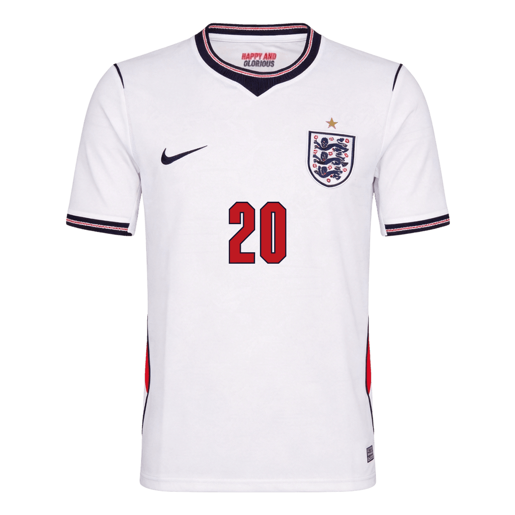 PALMER #20 Angleterre Domicile Maillot - Coupe du Monde 2026 Blanc