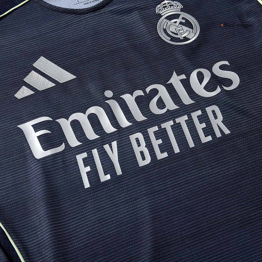 F.MENDY #23 Real Madrid Extérieur Maillot 2025/26 Bleu marine Authentique