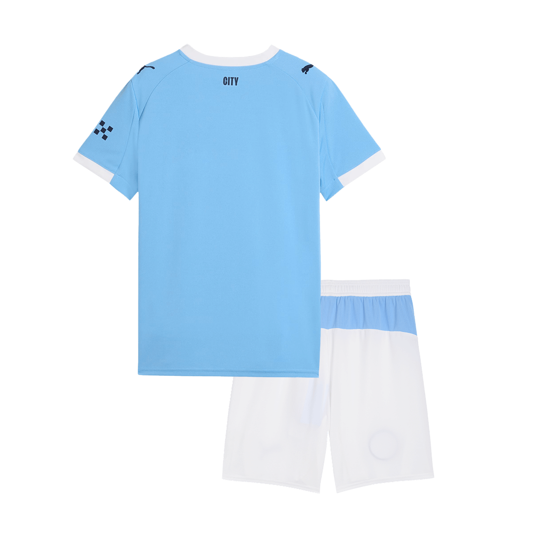 Manchester City Domicile Maillot Kit 2025/26 Junior