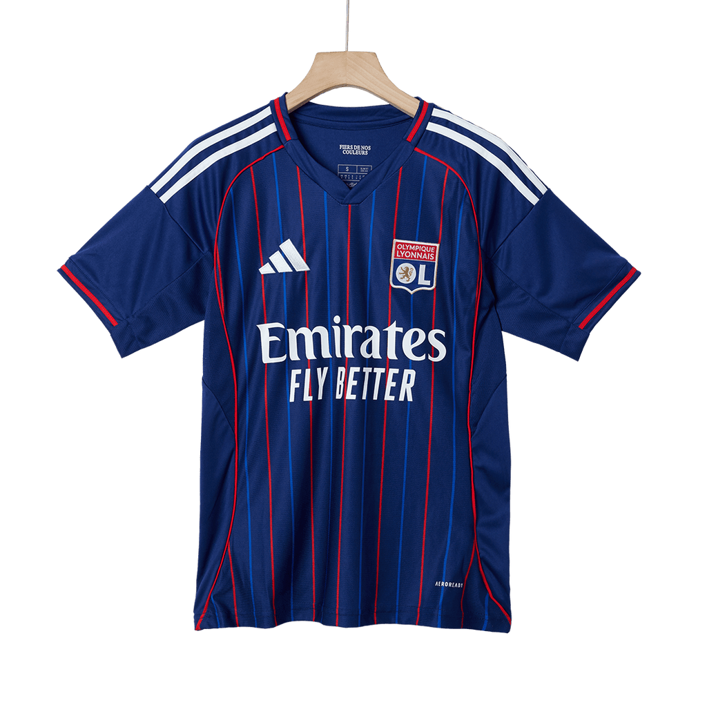 Vente Flash Olympique Lyonnais Extérieur Maillot 2025/26 Bleu marine
