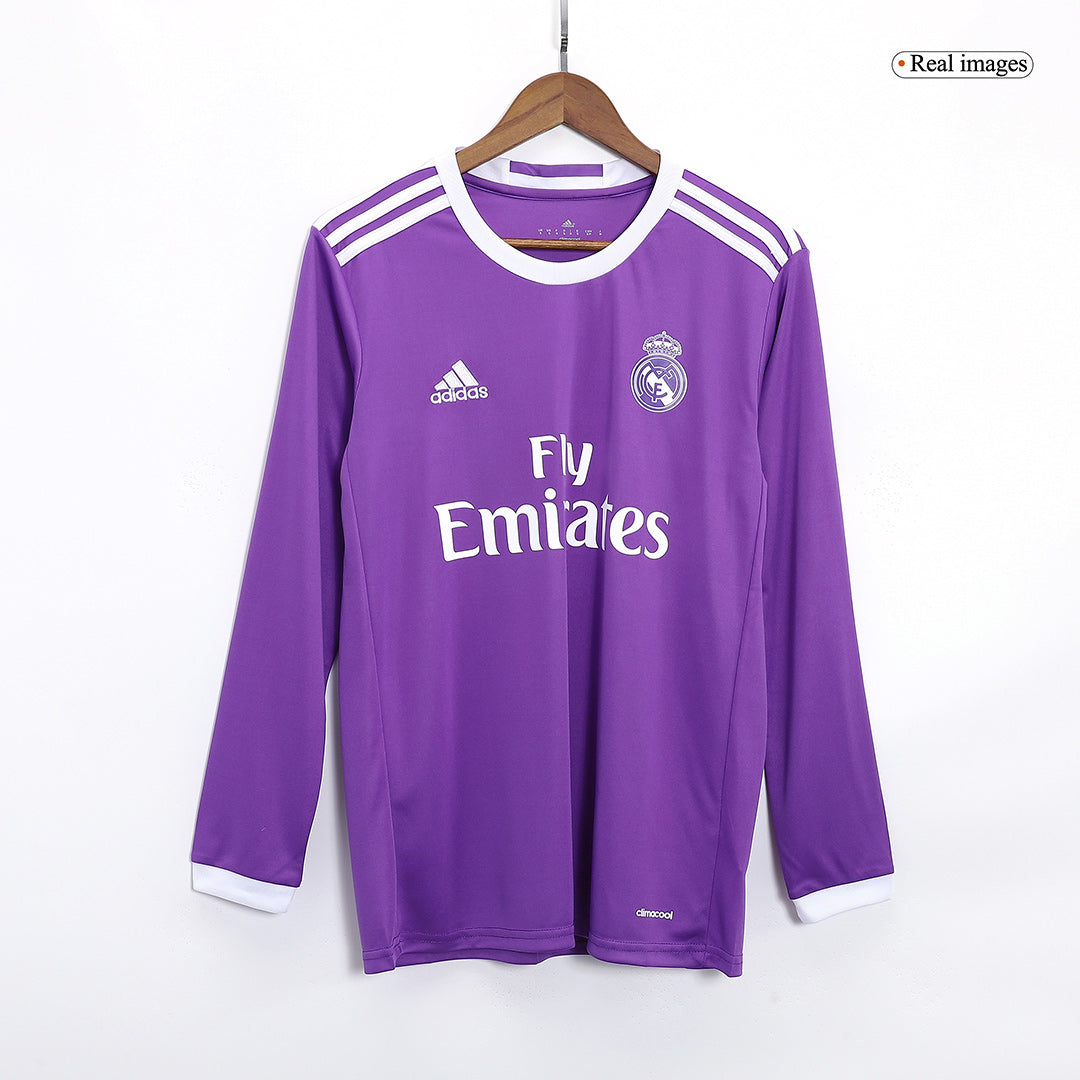 RONALDO #7 Retro Real Madrid Extérieur Maillot Manches Longues 2016/17