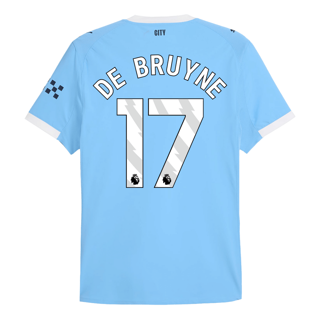 DE BRUYNE #17 Manchester City Domicile Maillot 2025/26 Authentique