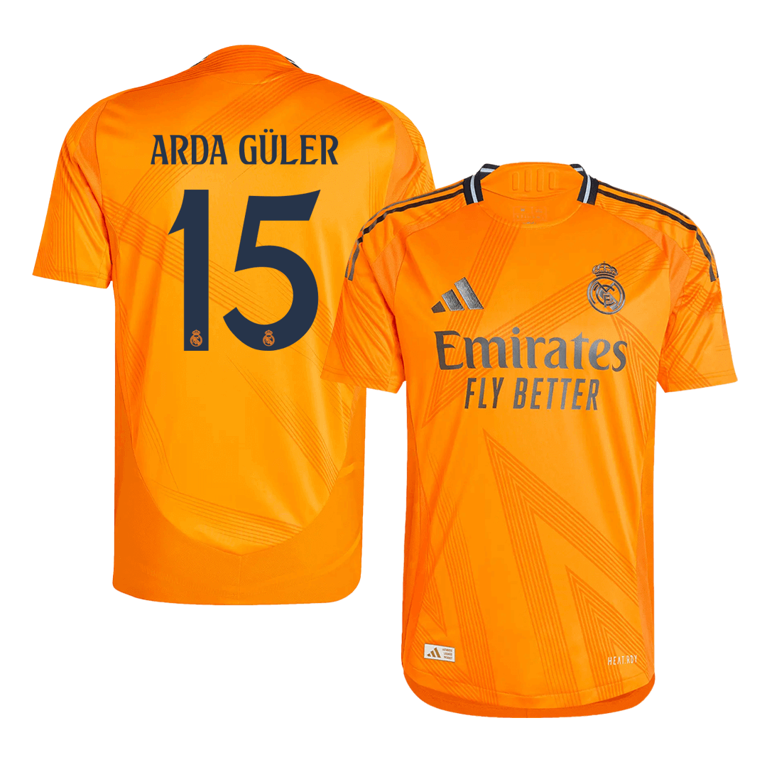 ARDA GÜLER #15 Real Madrid Extérieur Maillot 2024/25 Authentique
