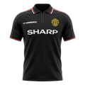 Retro Manchester United Extérieur Maillot 1998 Noir
