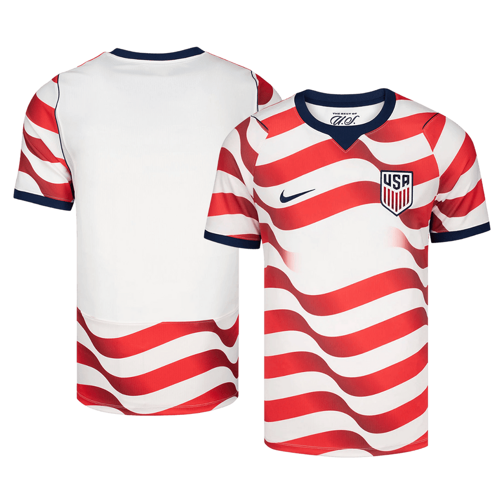 États-Unis Domicile Maillot - Coupe du Monde 2026 Rouge&Blanc Grande Taille