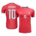 BERNARDO #10 Portugal Domicile Maillot - Coupe du Monde 2026 Rouge Joueur