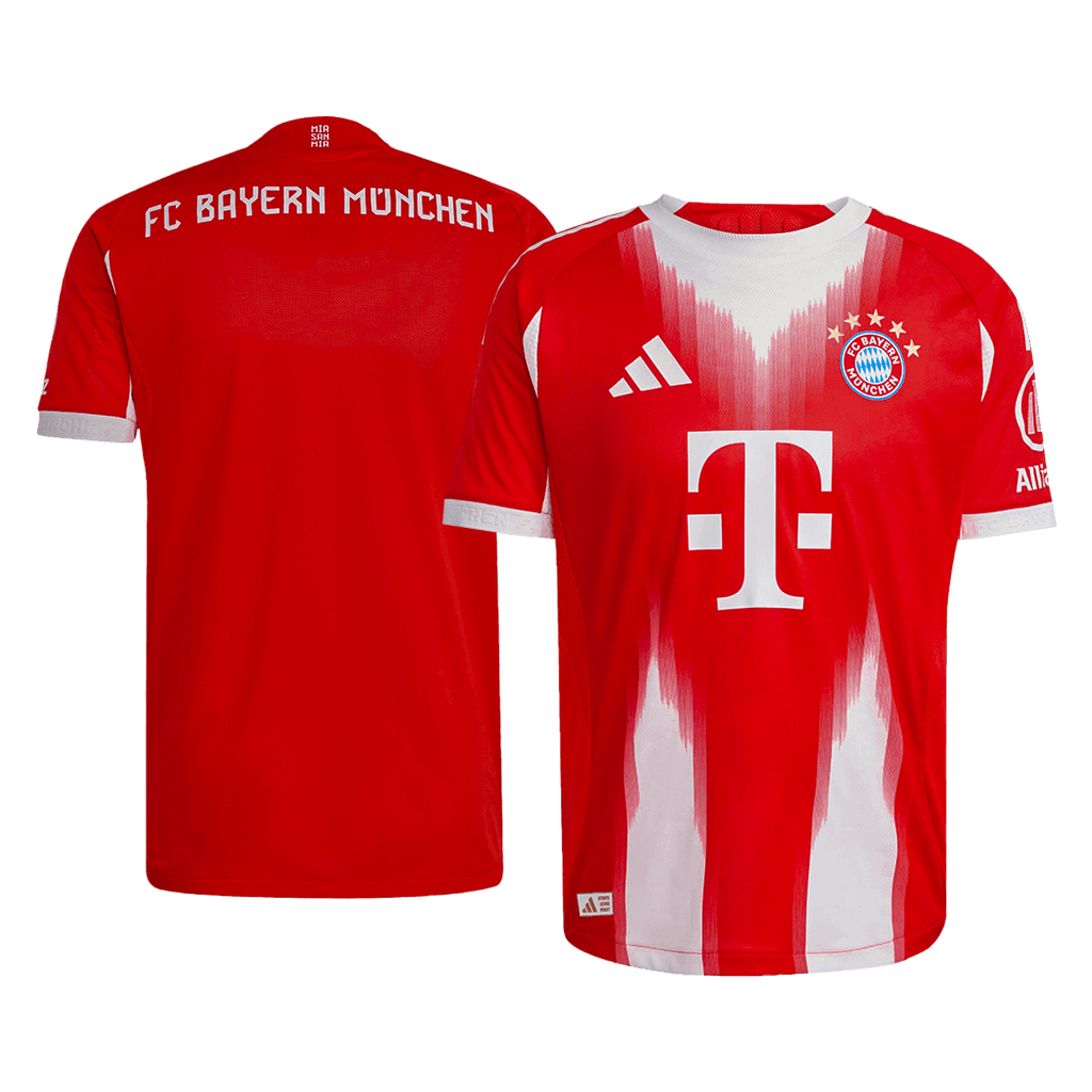 Munich Domicile Maillot 2025/26 Rouge Joueur Grande Taille