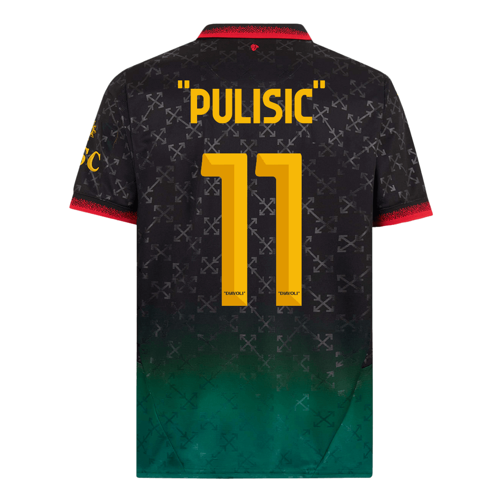 PULISIC' #11 Milan AC Fourth Maillot 2024/25