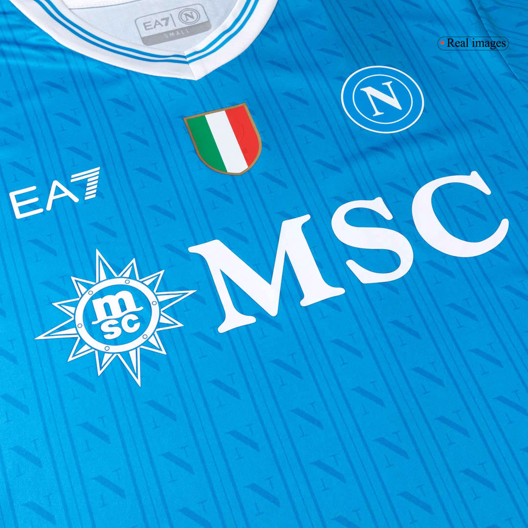 DE BRUYNE #11 Naples Domicile Maillot 2025/26 Bleu