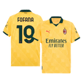 FOFANA #19 AC Milan Third Maillot 2025/26 Jaune