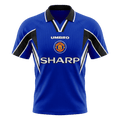 Retro Manchester United Third Maillot 1996/97 Bleu