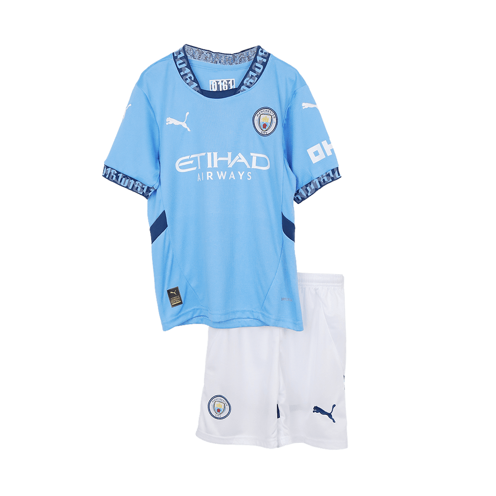 Manchester City Domicile Maillot Kit 2024/25 Enfant