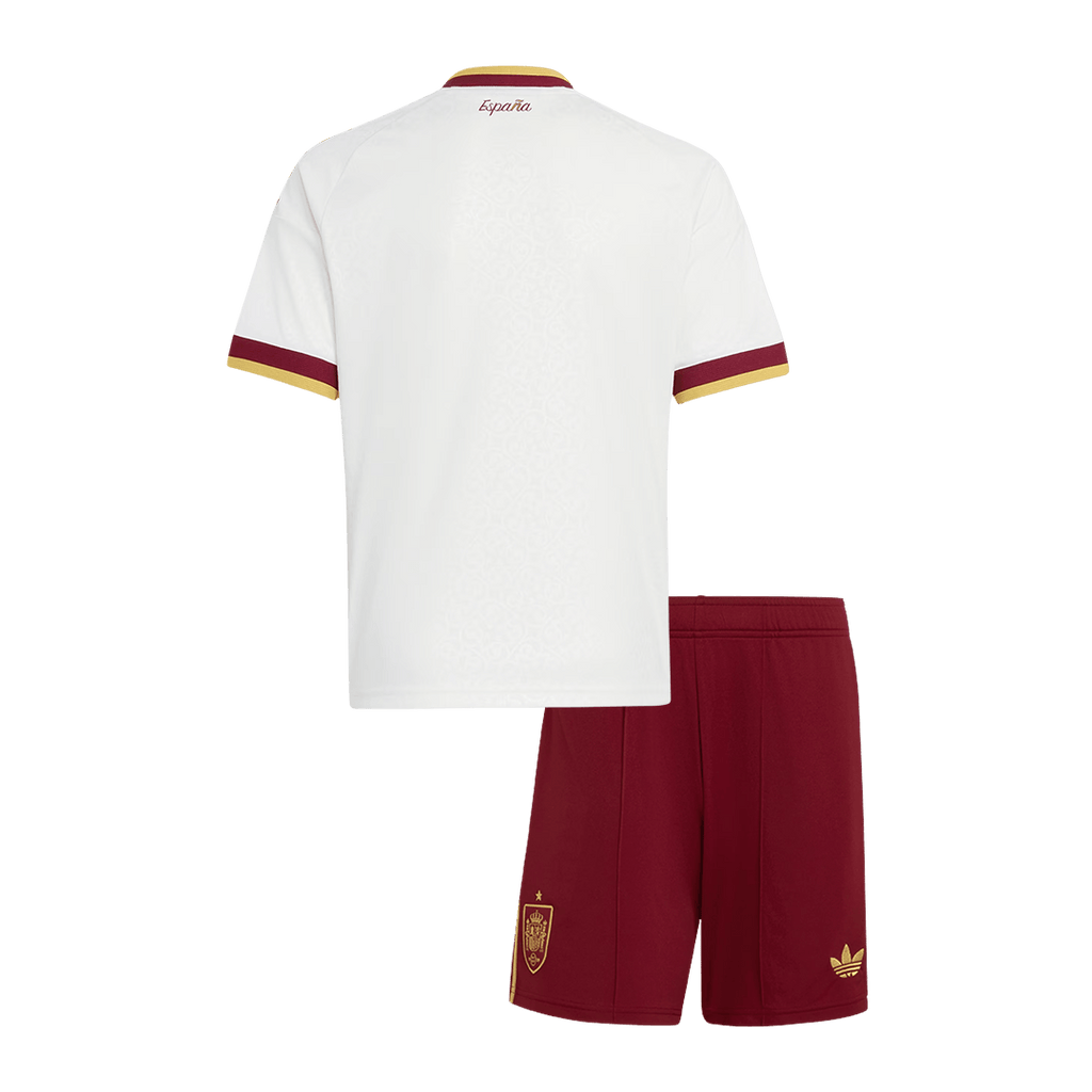 Vente Flash Espagne Extérieur Maillot Kit 2026 Enfant Blanc